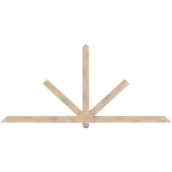 Ekena Millwork Kennewick Smooth Timber Gable Bracket, Douglas Fir, 96"W x 44"H x 3 1/2"D x 3 1/2"F, 11/12 Pitch GBW096X44X0404KEN00SDF - main